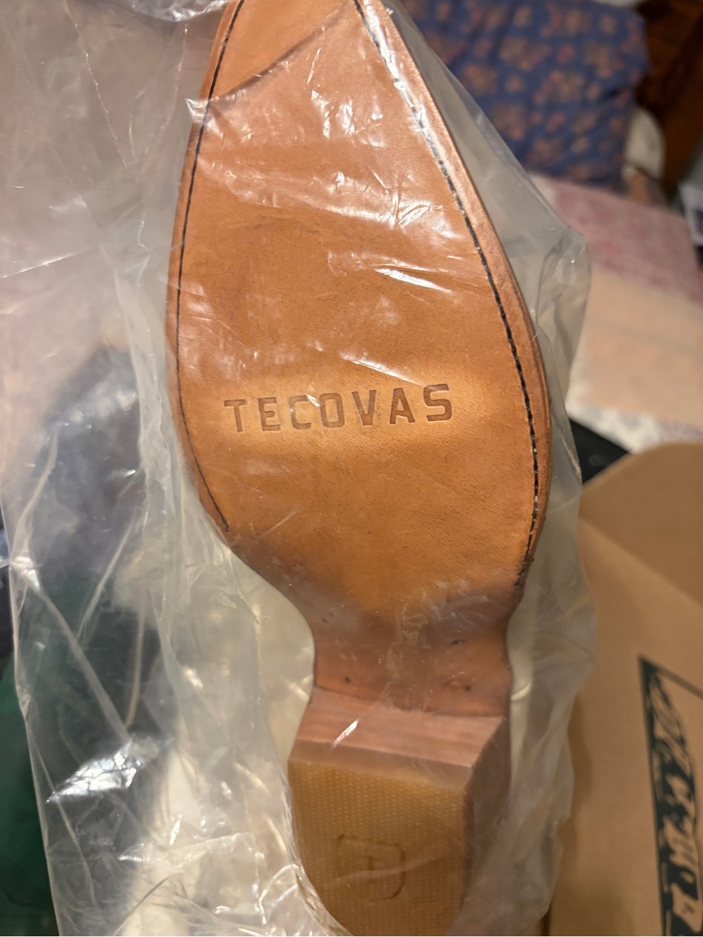 🆕 nwt Tecovas Women's Annie bone Cream Western Cowboy Boots 9.5 - Picture 3 of 10